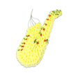 In this photograph, a large saxophone-shaped floral tribute is presented as though it were a treasured instrument ready for a final performance. The entire silhouette, from the long, straight body to the iconic curve of the neck and the soft flare of the bell, is built from tightly packed yellow chrysanthemums. Their small, rounded petals create a thick, cushion-like surface that appears both soft and structured, a floral echo of polished brass glowing under gentle light. Down the front of the saxophone, delicate runs of orange-red spray roses trace the line where keys and pads would normally sit, their brighter tone and clustered form adding definition and a sense of rhythm to the design. Pockets of fresh green foliage appear between the roses and mums, introducing flecks of natural contrast that prevent the yellow from feeling flat and suggest the living, breathing nature of the tribute. Fine, almost invisible light green wires support the flowers, forming the skeleton that holds the three-dimensional shape steady against a pure white background. A subtle shadow beneath the design hints that it is raised on a stand, poised as a focal point at a funeral service in Queensbury, perhaps at a chapel off Church Lane or a memorial gathering near Roe Green Park. The mood of the piece is both uplifting and reflective, a personalised floral arrangement that speaks directly to the memory of a saxophonist or music lover. It allows family and friends to remember shared songs, jazz evenings and concerts through colour, texture and quiet symbolism, turning a much-loved instrument into a lasting, fragrant farewell.